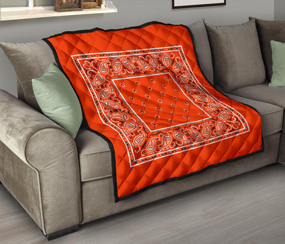 Quilt - Perfect Orange Bandana Quilt