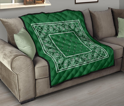 Quilt - Classic Green Bandana Quilt