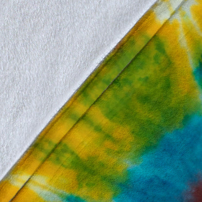 Classic Tie Dye Fleece Throw