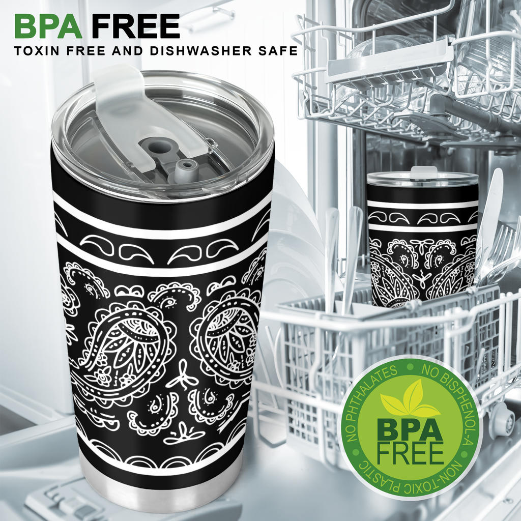 Black Bandana Tumblers