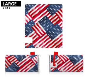 American Flag Bandana Collage Mailbox Cover