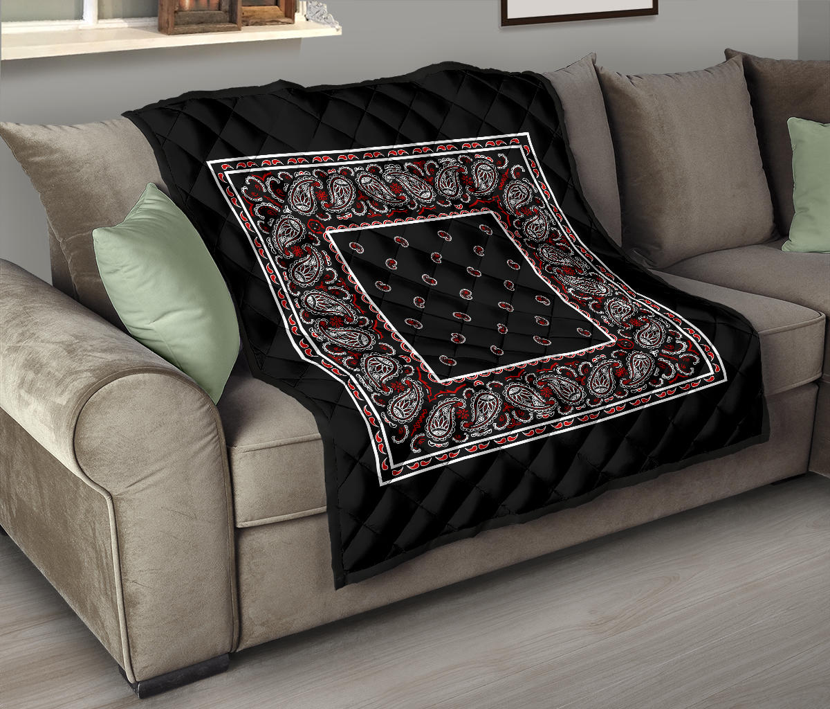 Quilt - Wicked Black Bandana Quilt