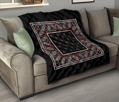 Quilt - Wicked Black Bandana Quilt
