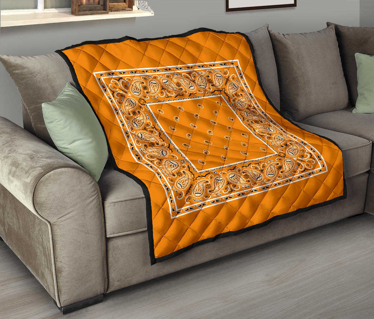 Quilt - Citrus Orange Bandana Quilt