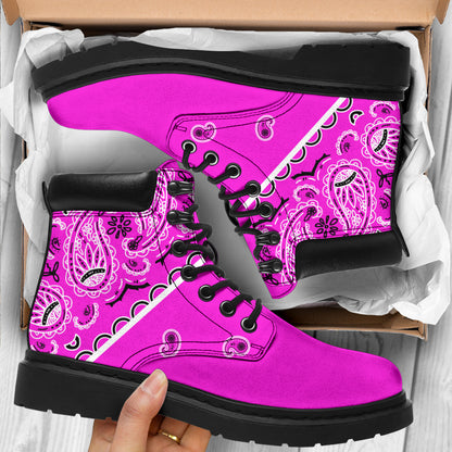 pink bandana pint boots