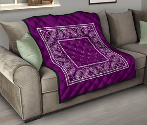 purple throw blankets