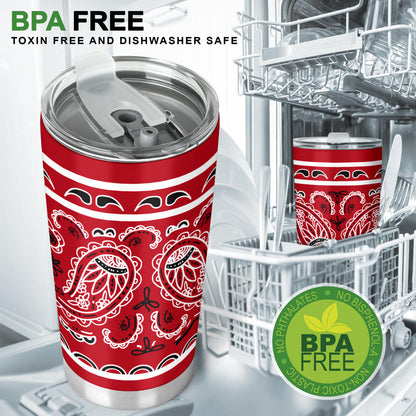 Classic Red Bandana Tumblers
