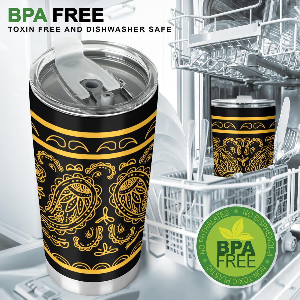 Black Gold Bandana Tumblers
