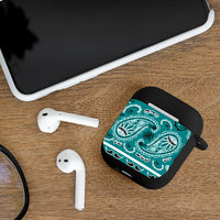 Teal Bandana AirPod Case Covers