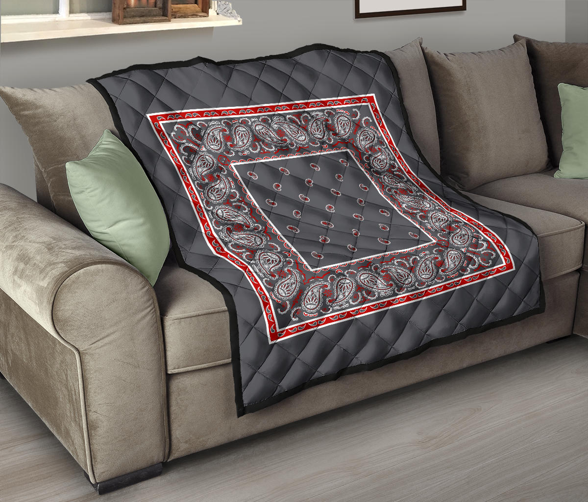Quilt - Wicked Gray Bandana Quilt