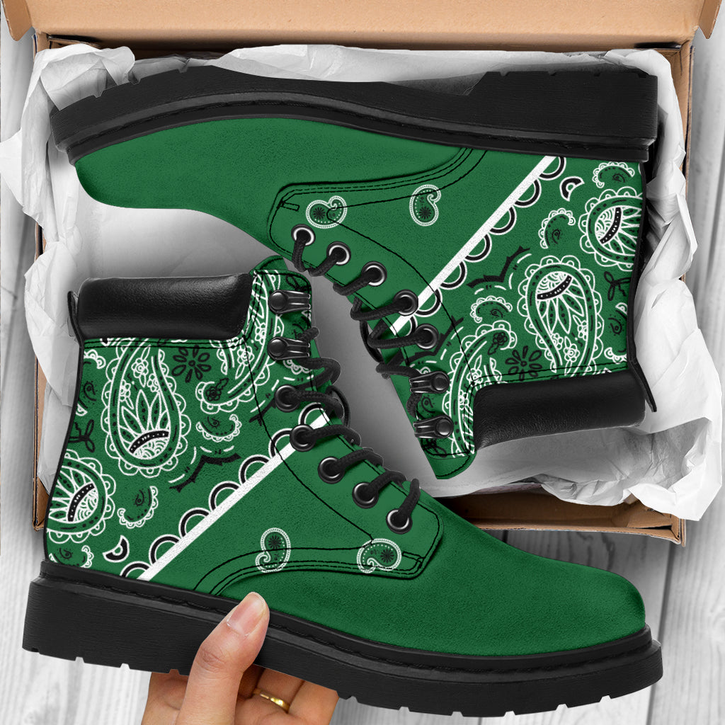 Classic Green Bandana All Season Boots