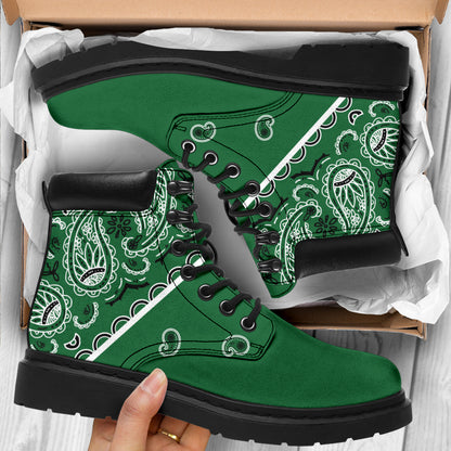 Classic Green Bandana All Season Boots