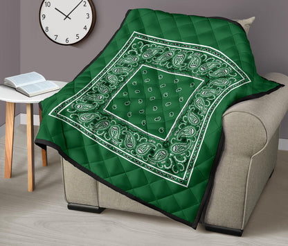 Quilt - Classic Green Bandana Quilt