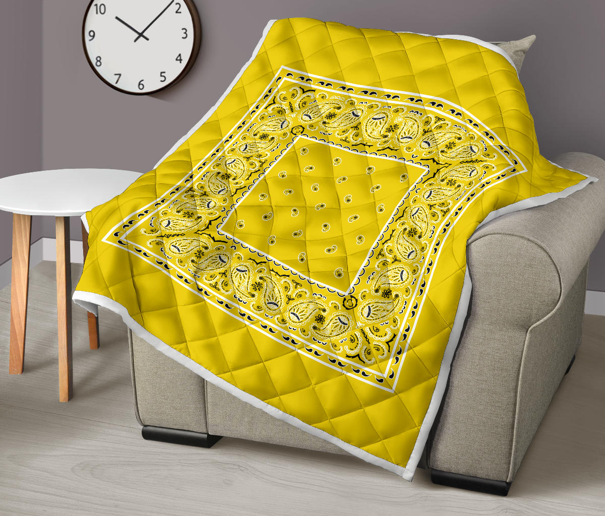 Quilt - Sunshine Yellow Bandana Quilt