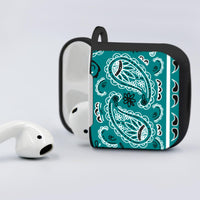 Teal Bandana AirPod Case Covers