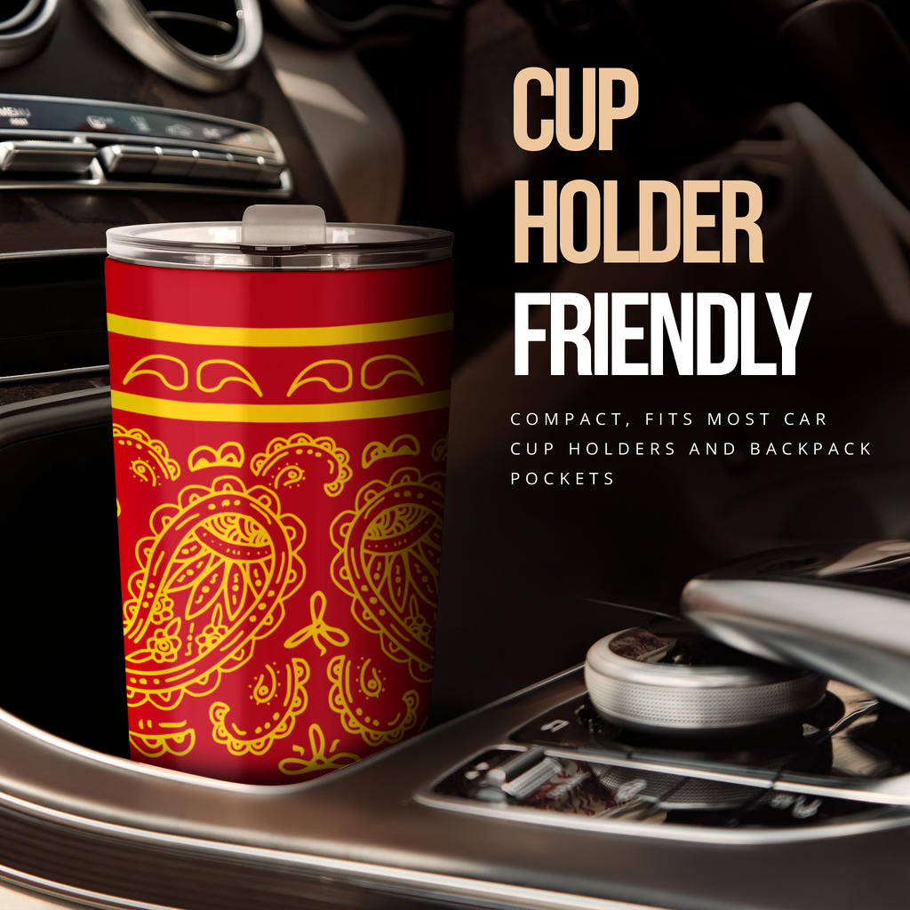 Red and Gold Bandana Tumblers