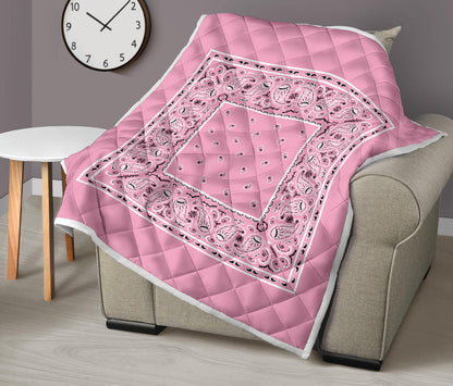 Quilt - Lt Pink Bandana Quilt