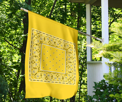 Sunflower Yellow Bandana Home and Garden Flags