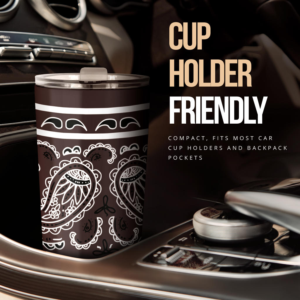 Coffee Brown Bandana Tumblers