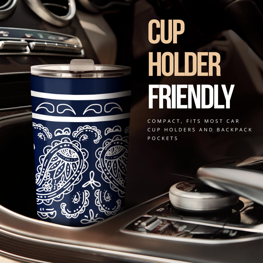 Navy Blue Bandana Tumblers