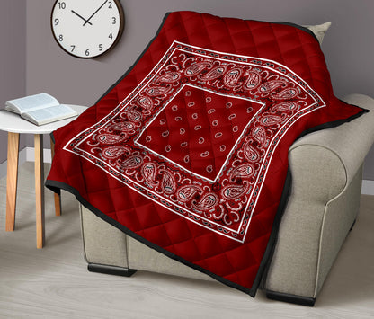 Quilt - Maroon Bandana Quilt