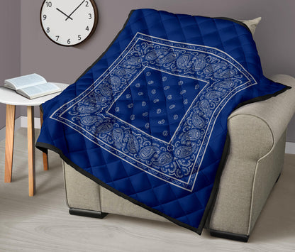 Quilt - Blue and Gray Bandana Quilt
