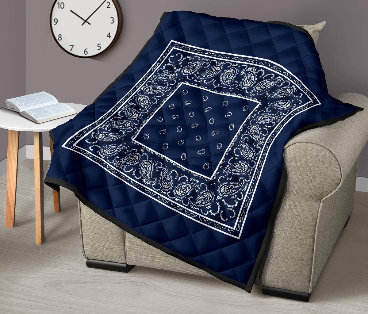 Navy Blue Bandana Bedding