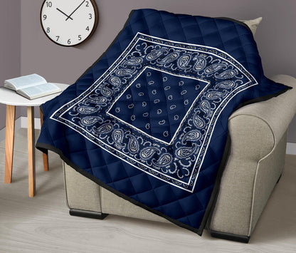 Navy Blue Bandana Bedding