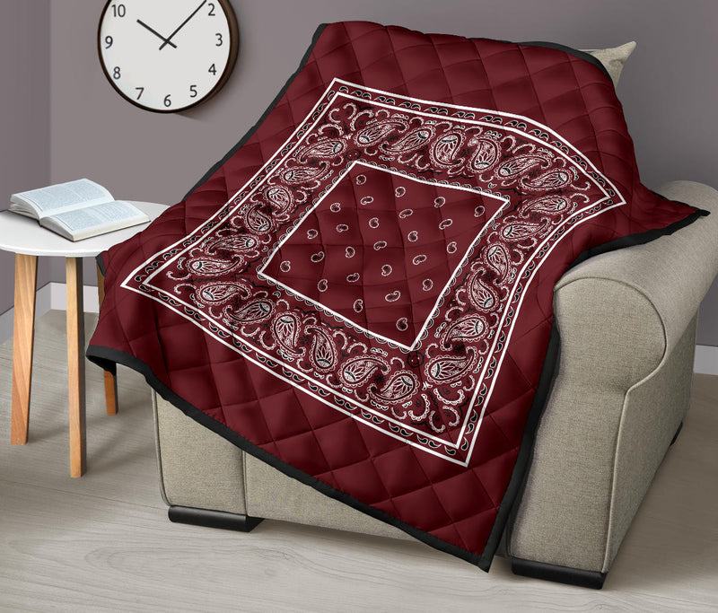 Quilt - Burgundy Bandana Quilt