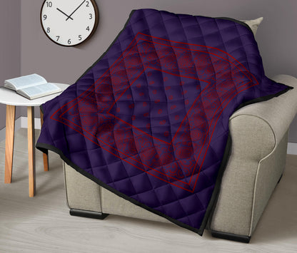 Quilt - Purple and Red Bandana Quilt