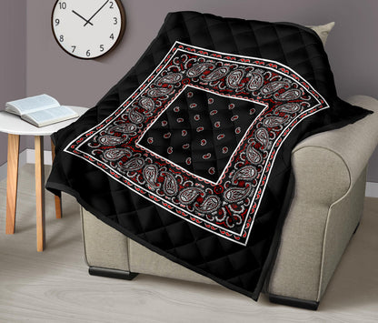 Quilt - Wicked Black Bandana Quilt