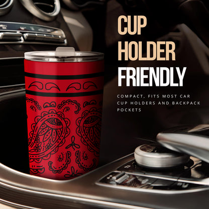 Red and Black Bandana Tumblers