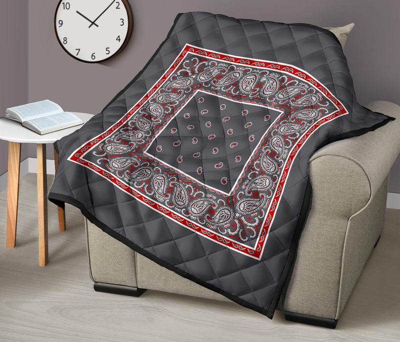 Quilt - Wicked Gray Bandana Quilt