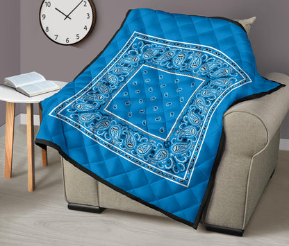 Quilt - Sky Blue Bandana Quilt