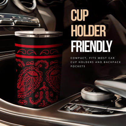Black and Red Bandana Tumblers