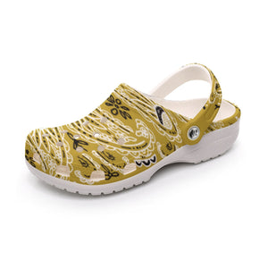 Women's Gold Classic Big Bandana Clogs