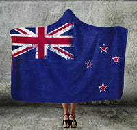 New Zealand Flag Hooded Blanket