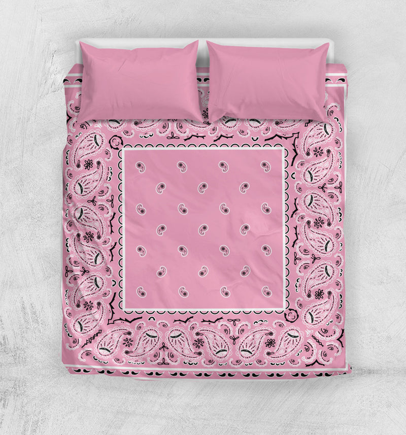 Pink Bandana Duvet Cover Sets