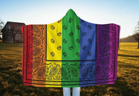 Rainbow Bandana Hooded Blankets