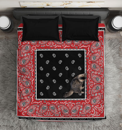 Red and Black Duvet Cover