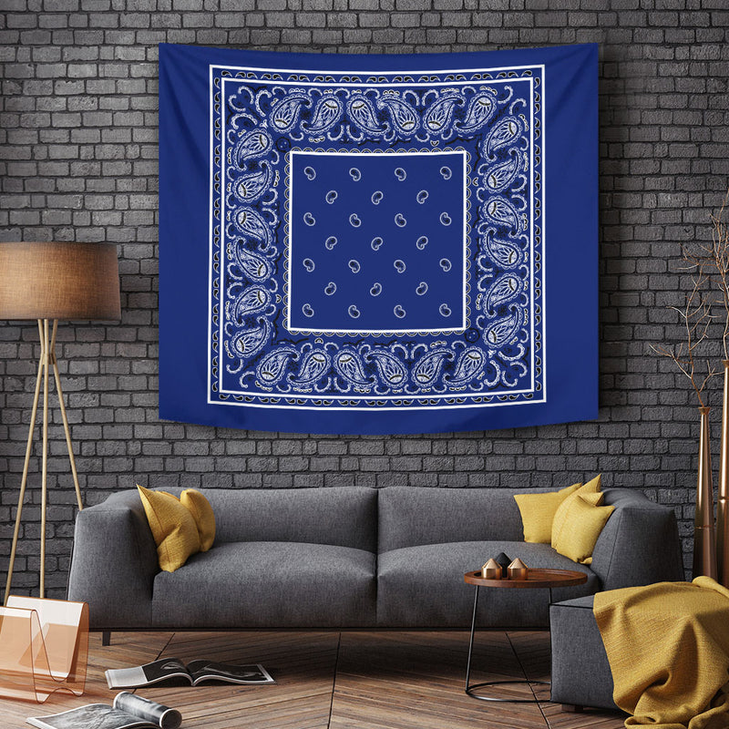 Royal Blue Bandana Tapestry