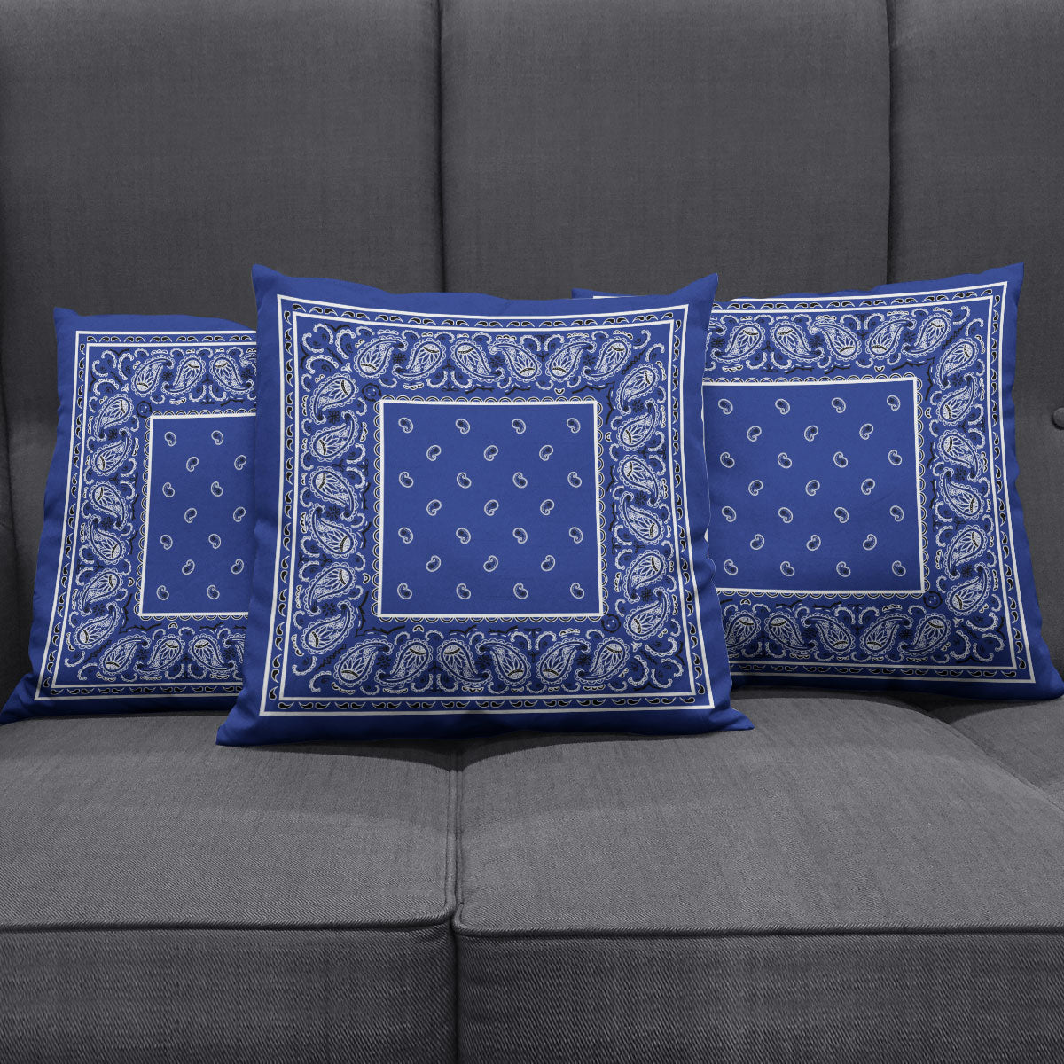 royal blue bandana decor