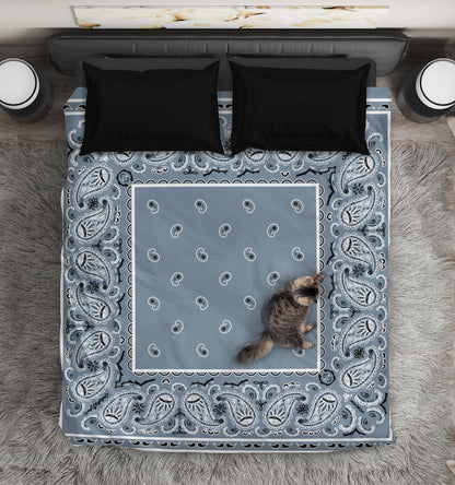 Slate Bandana Duvet Sets