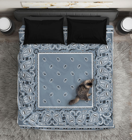 Slate Bandana Duvet Sets