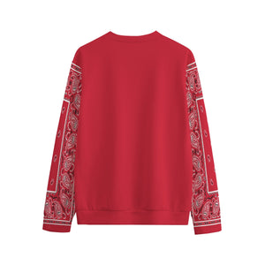 Unisex Red Bandana Sleeved SweatShirt