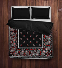 Black Bandana Duvet Cover Sets